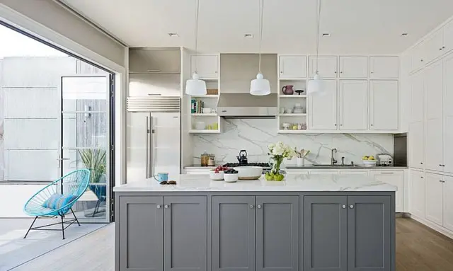 Grey And White Kitchen 