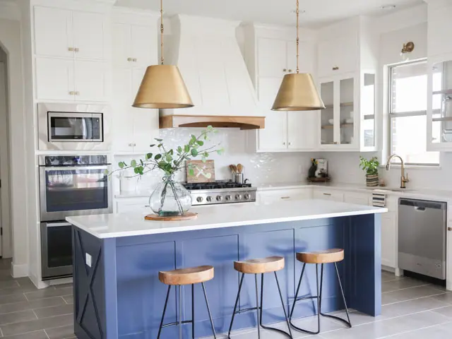 White And Blue Kitchen