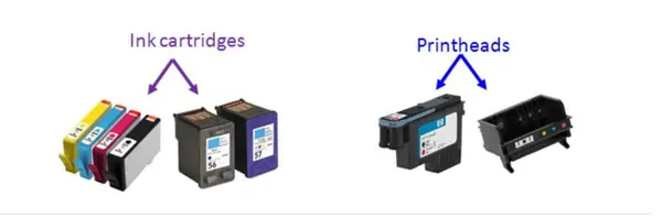 Separate Ink Cartridges Of Printer