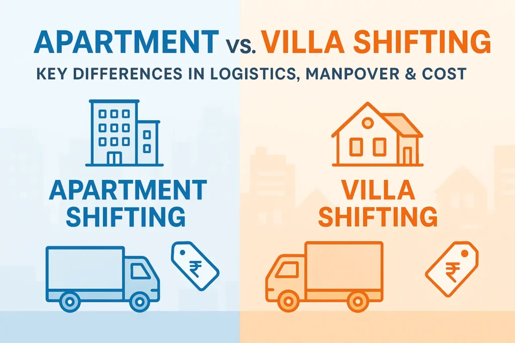 Apartment Shifting vs. Villa Shifting