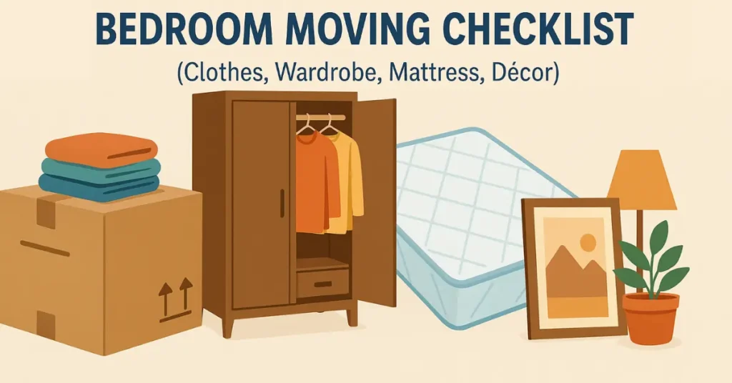 Bedroom Moving Checklist