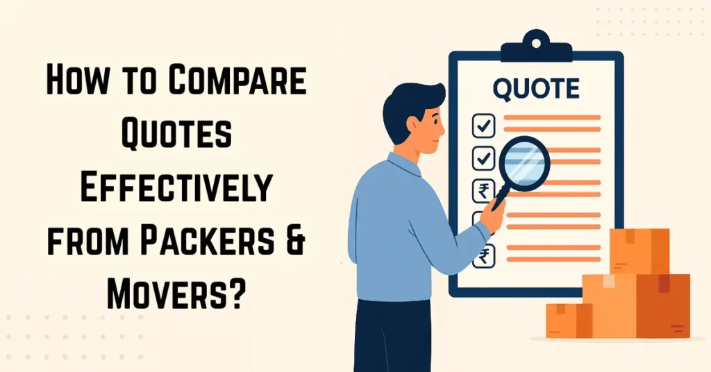Compare Packers & Movers Quotes