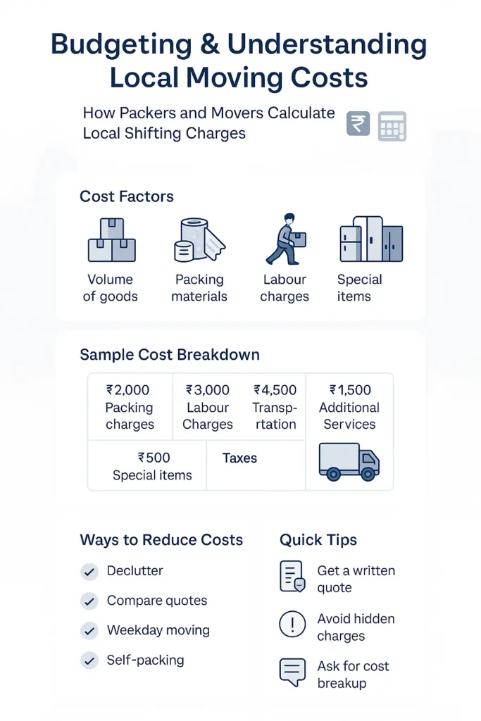 Budgeting & Understanding Local Moving Costs
