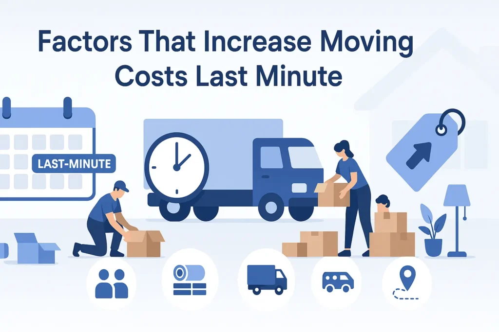 Factors That Increase Moving Costs Last Minute
