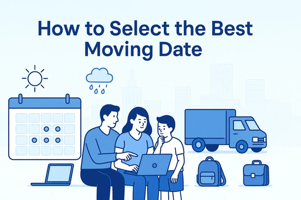 How to select moving date
