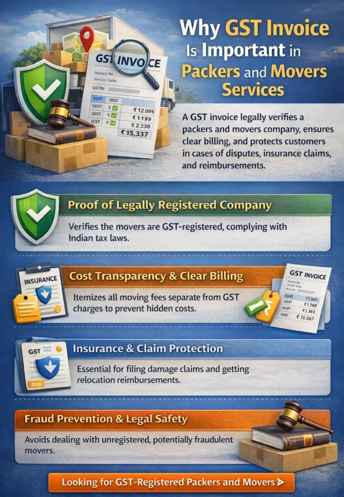 Infographic Why GST Invoice Is Important in Packers and Movers Services