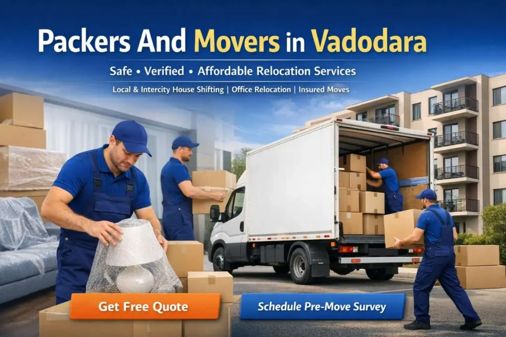 Packers and movers in Vadodara providing professional house shifting and relocation services