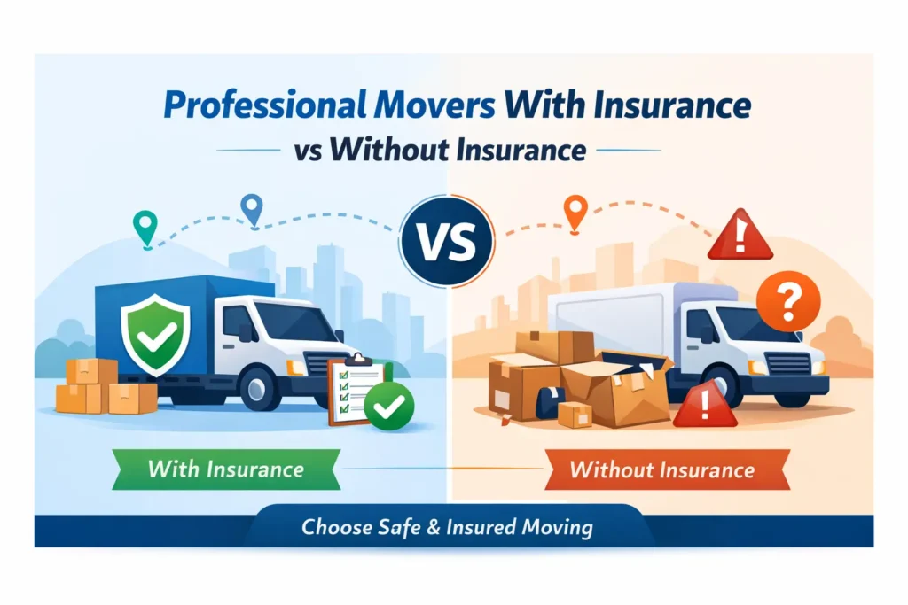 Professional Movers With Insurance vs Movers Without Insurance