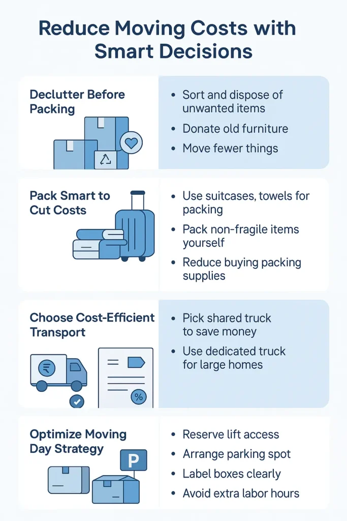 Reduce Moving Costs with Smart Decisions
