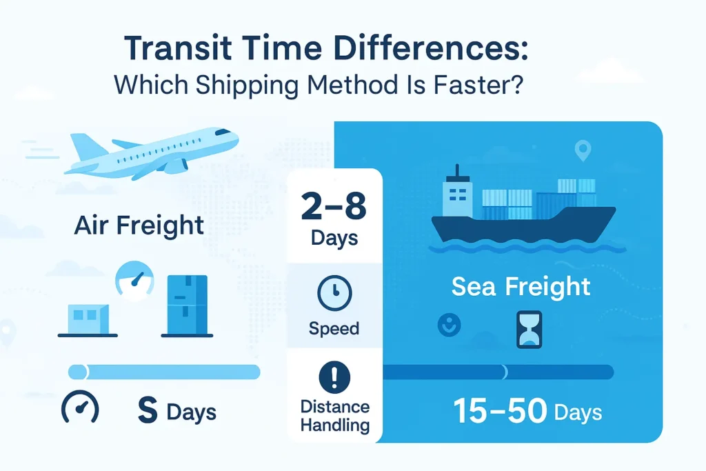 Transit Time Differences Air Freight vs Sea Freight