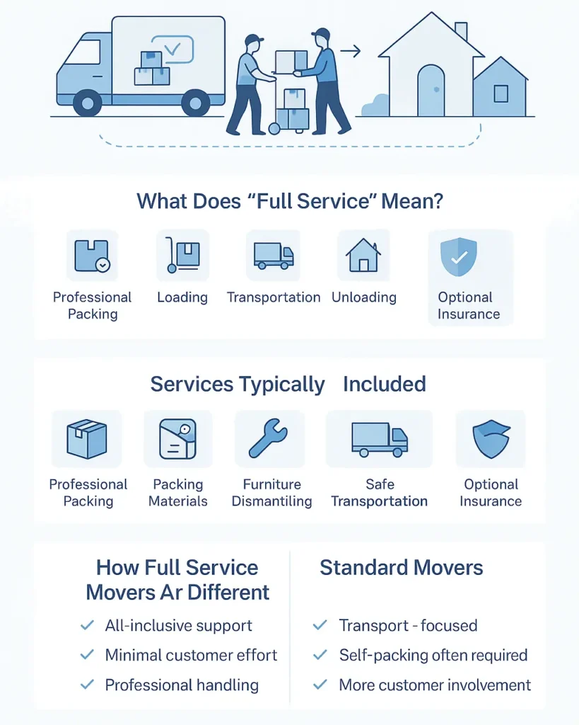 What Are Full Service Movers and Packers