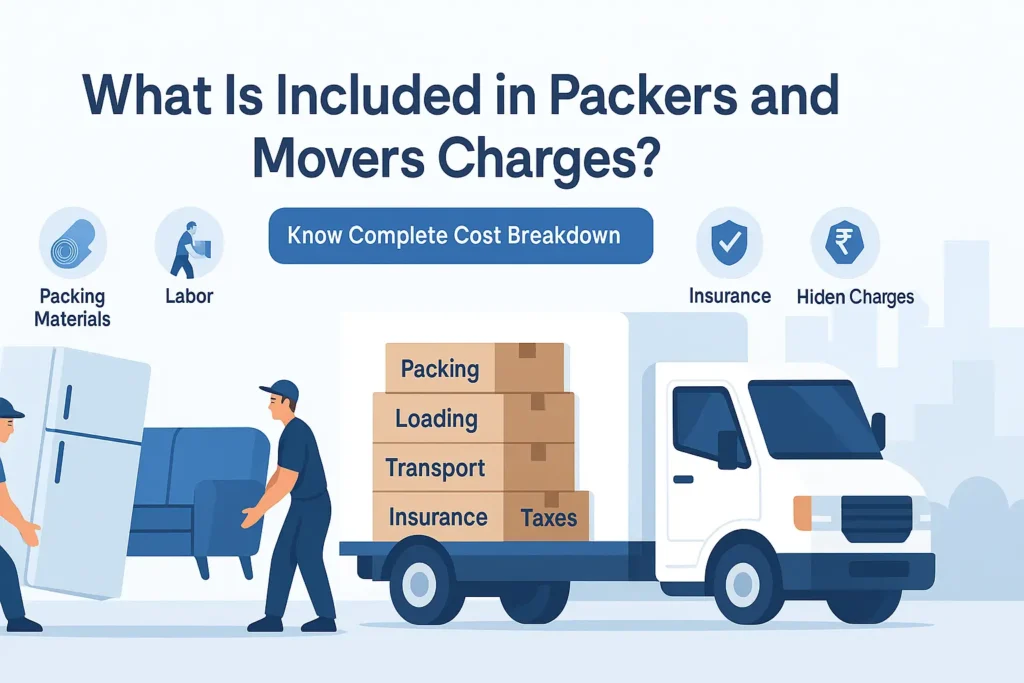 What Is Included in Packers and Movers Charges