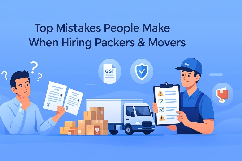 mistakes when hiring packers and movers
