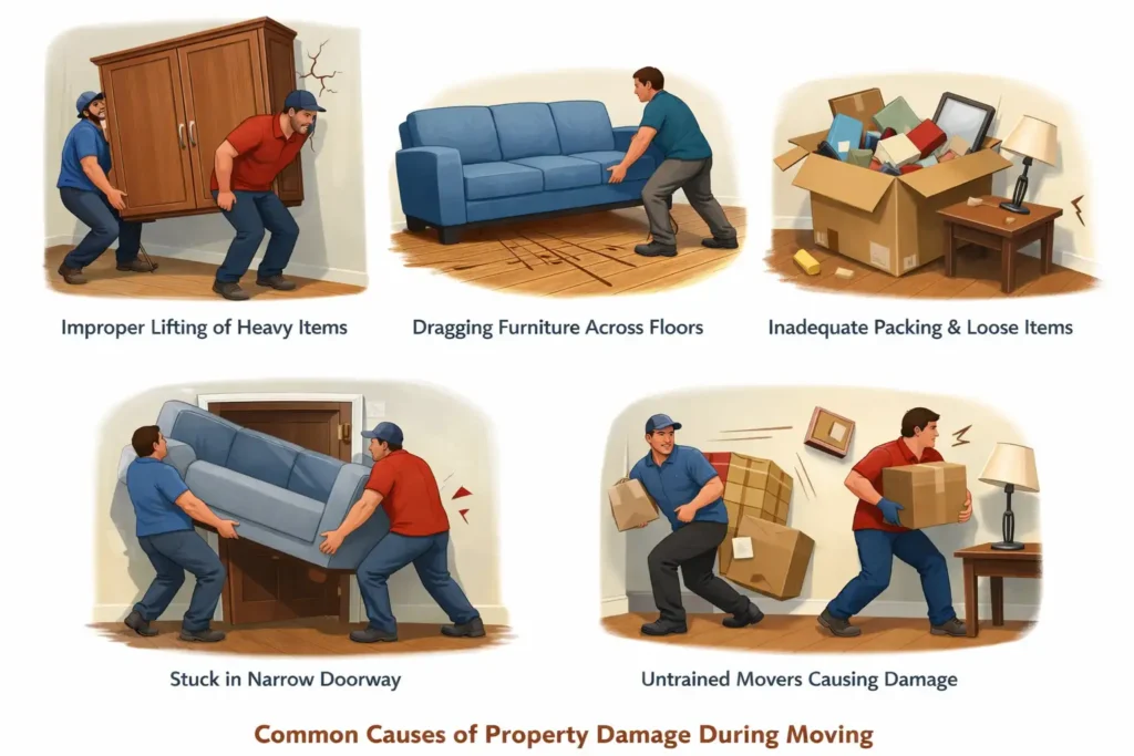 Common Causes of Property Damage During Moving