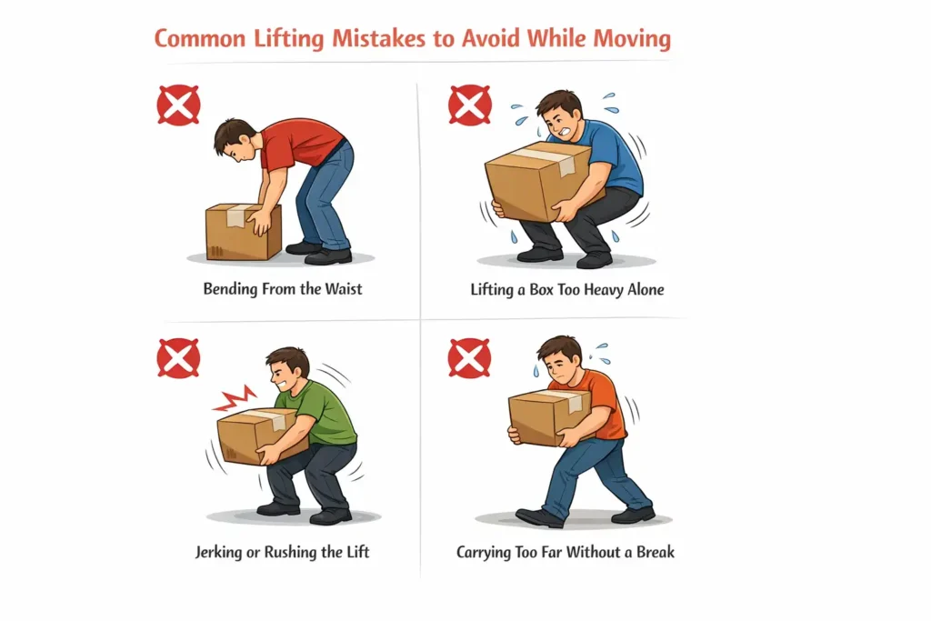 Common Lifting Mistakes to Avoid While Moving
