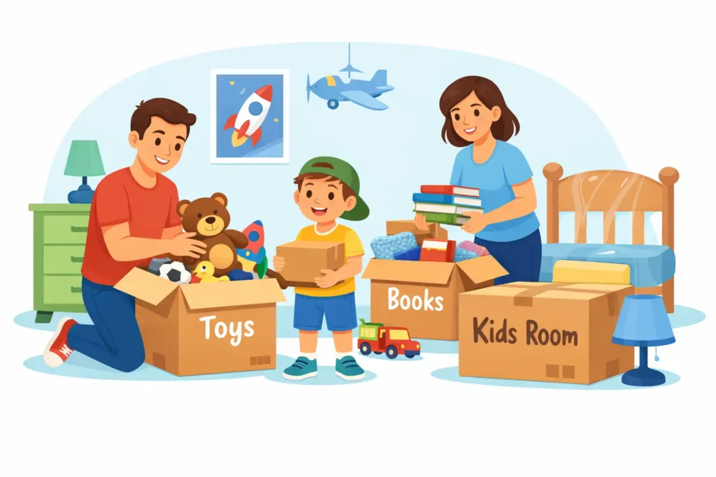 Kids Room Shifting Guide – Safe and Stress-Free Packing Tips for Parents