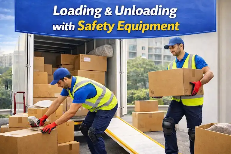 Safe loading and unloading of household goods by packers and movers in Lucknow