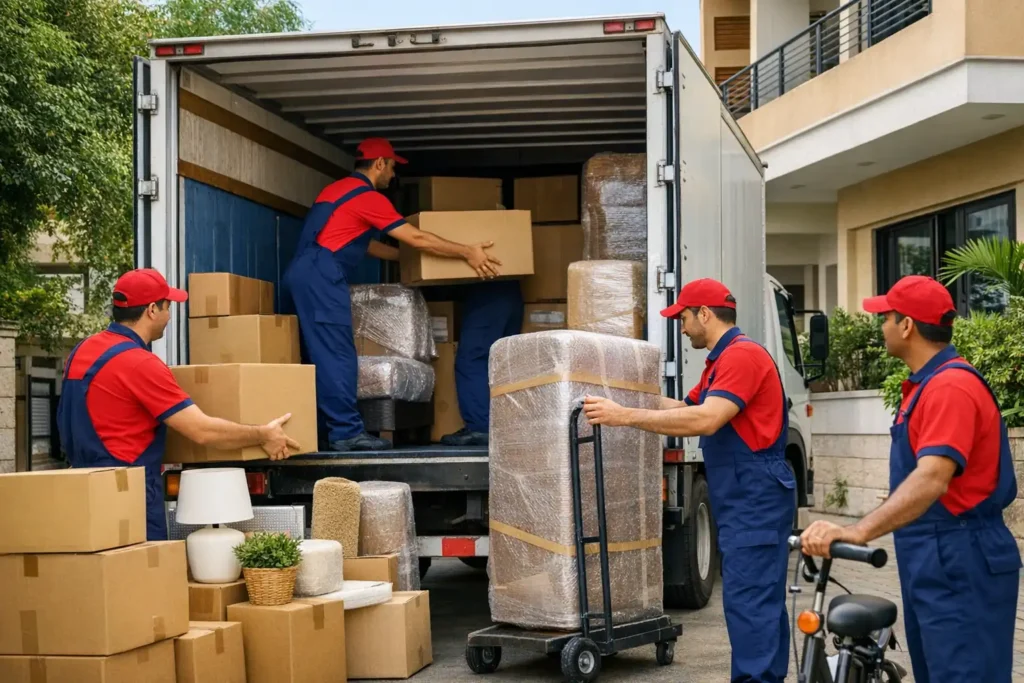 Packers and Movers in Vijayawada packing and loading household goods safely