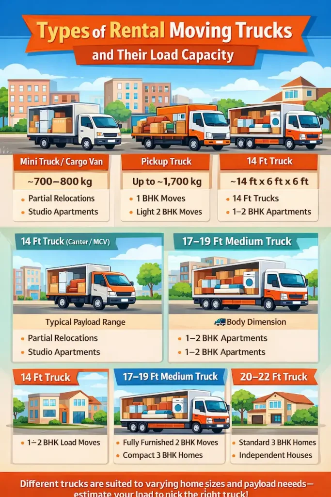 Types of Rental Moving Trucks