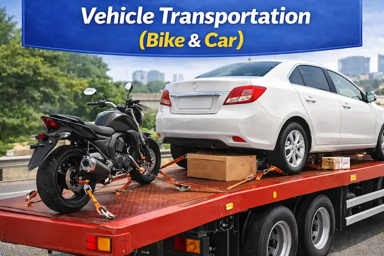 Bike and car transportation services from Lucknow by packers and movers