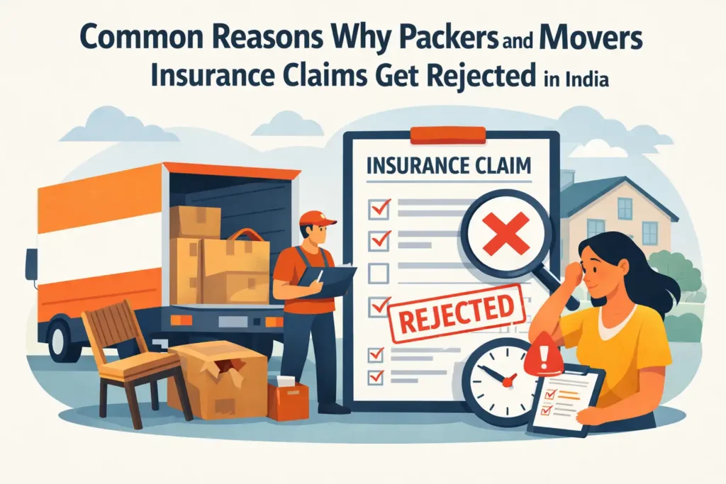 Common reasons why packers and movers insurance claims get rejected in India